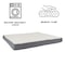 Pet Adobe Pet Adobe Memory Orthopedic Foam Dog Bed- Sherpa Top and Removable Cover- 44.5x35x4.75, Gray 229022SBE - alternate 2